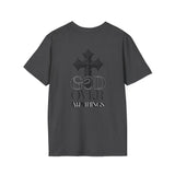 "Light of the World"  Graphic T-Shirt —  / Back "God Over All Things"