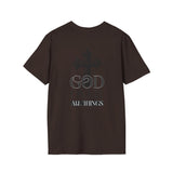 "Light of the World"  Graphic T-Shirt —  / Back "God Over All Things"