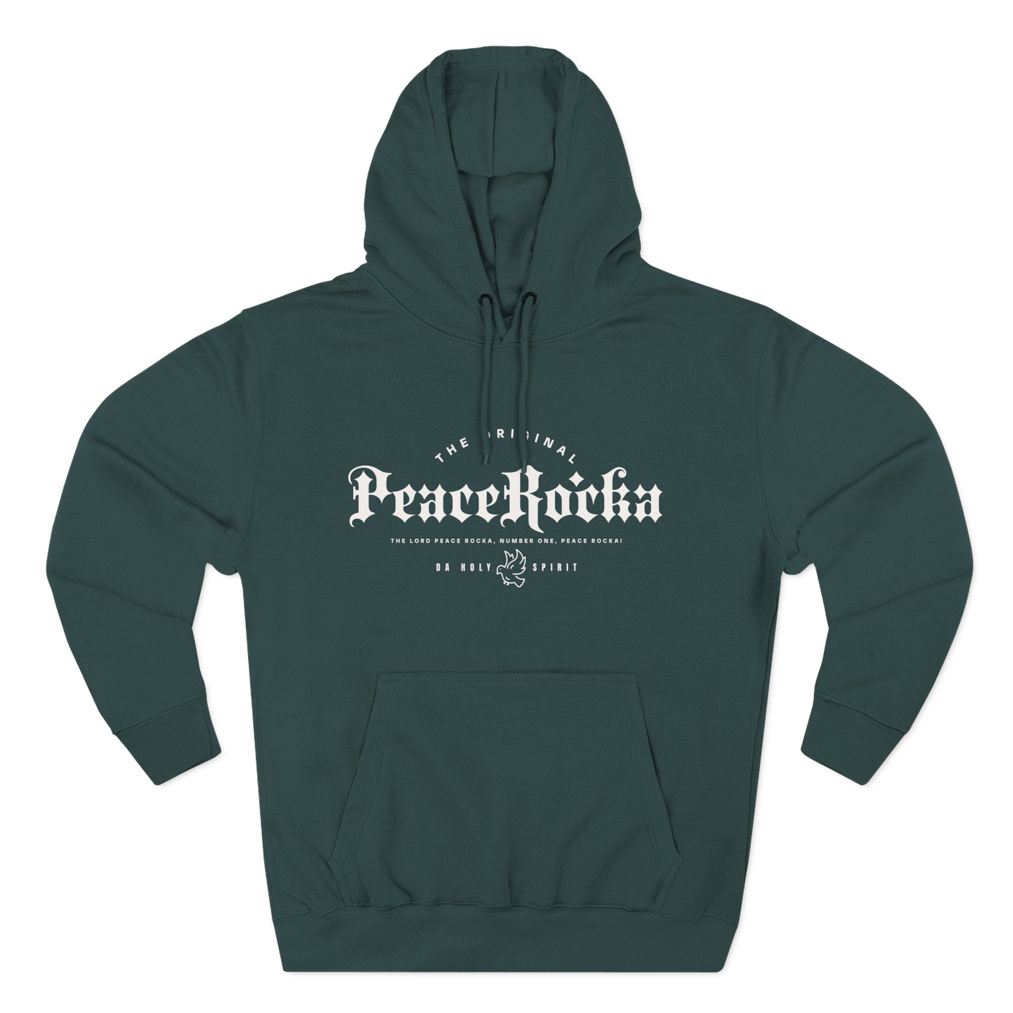Peace Rocka-Panel Fleece Hoodie — Classic Cozy Pullover