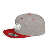 Flat Bill Snapback Hat – 'The Believer' Crown Logo Embroidered Cap