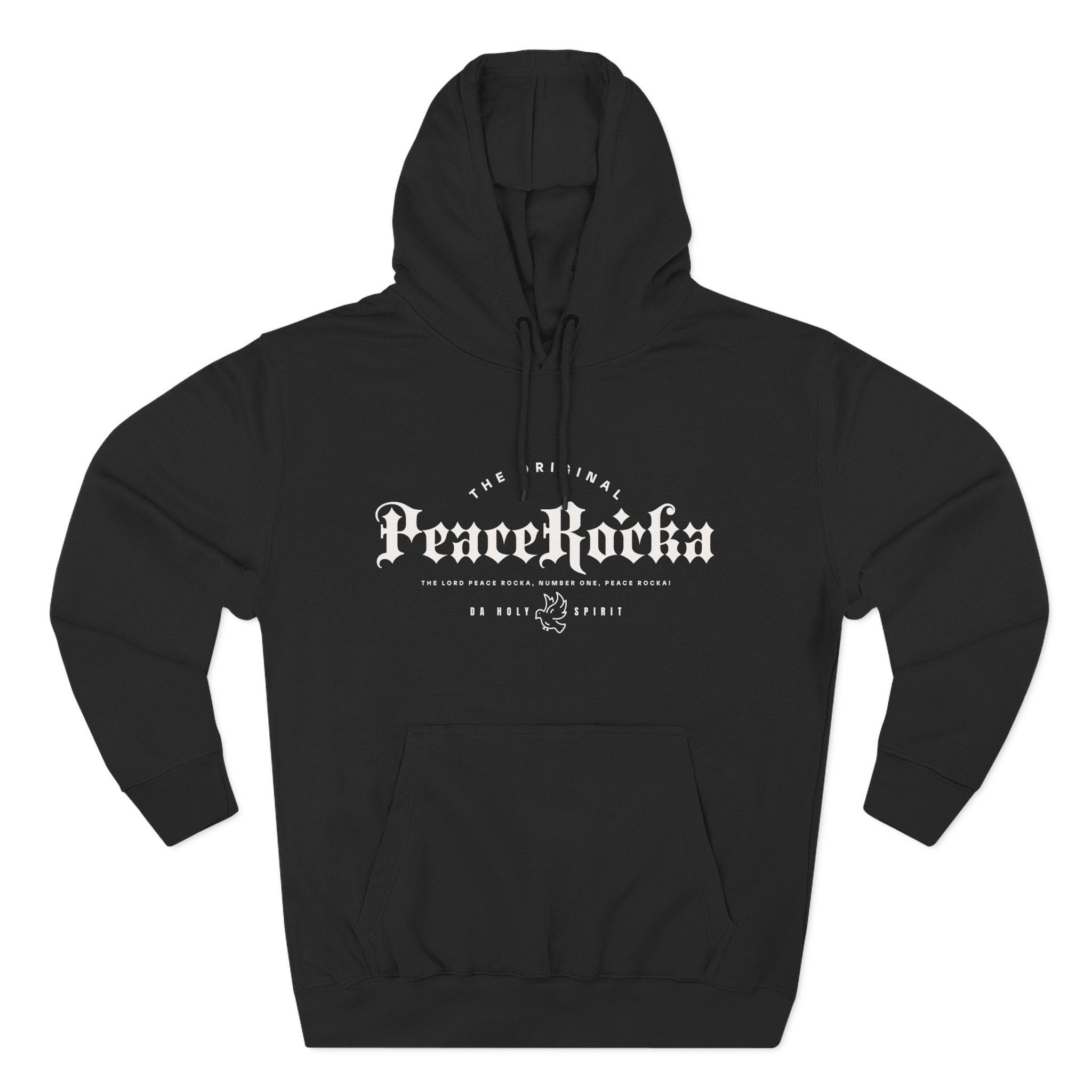 Peace Rocka-Panel Fleece Hoodie — Classic Cozy Pullover