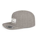 Flat Bill Snapback Hat – 'The Believer' Crown Logo Embroidered Cap