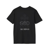 "Light of the World"  Graphic T-Shirt —  / Back "God Over All Things"