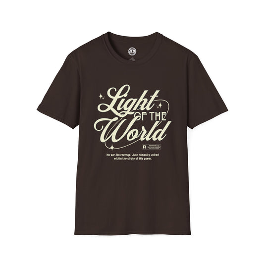 "Light of the World"  Graphic T-Shirt —  / Back "God Over All Things"