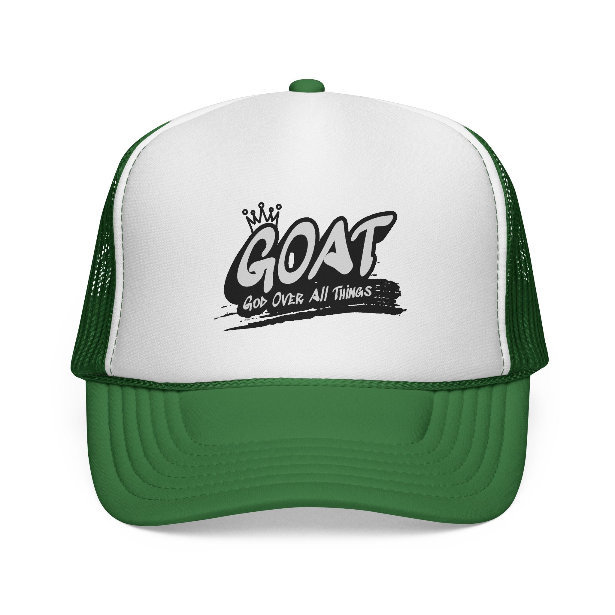 GOAT Trucker Cap – Crowned "God Over All Things" Mesh Hat