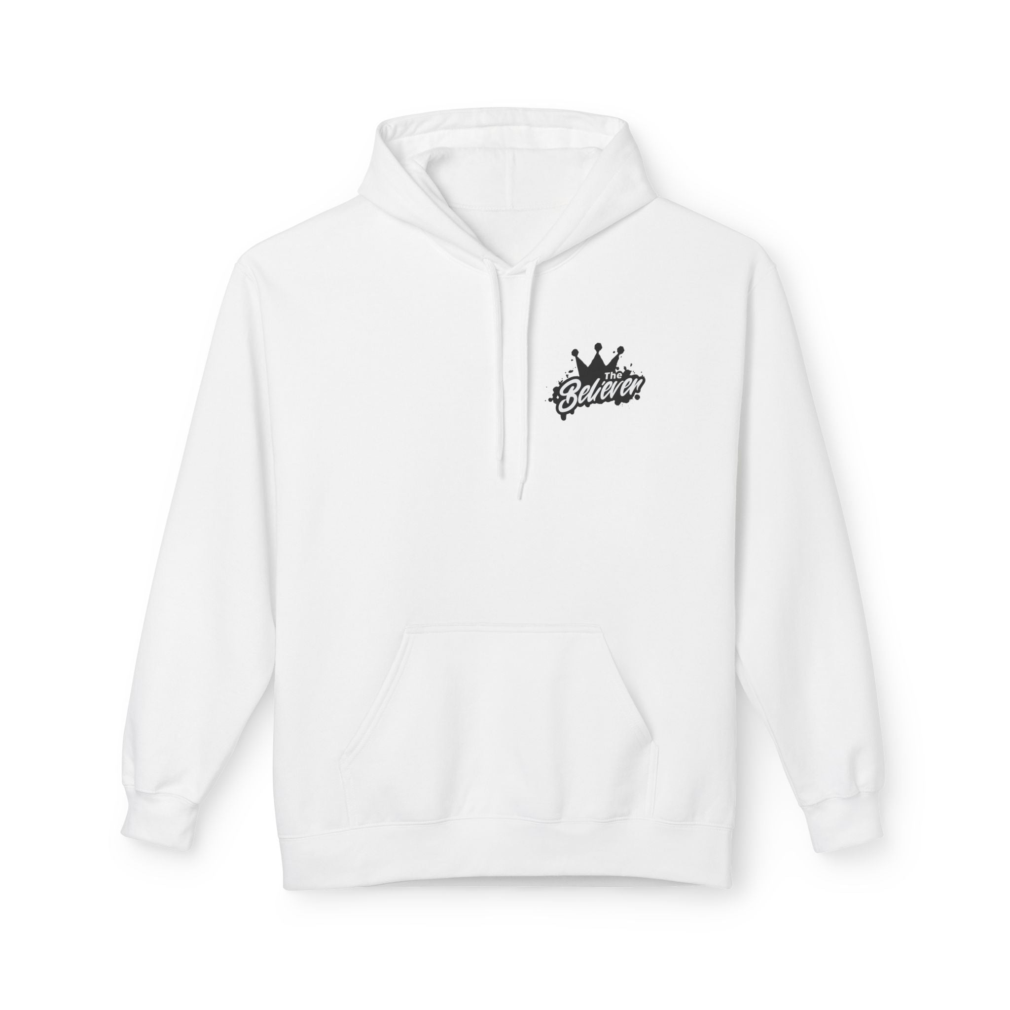 The Believer - Hoodie - 'Golden' Crown Chest Logo Casual Pullover