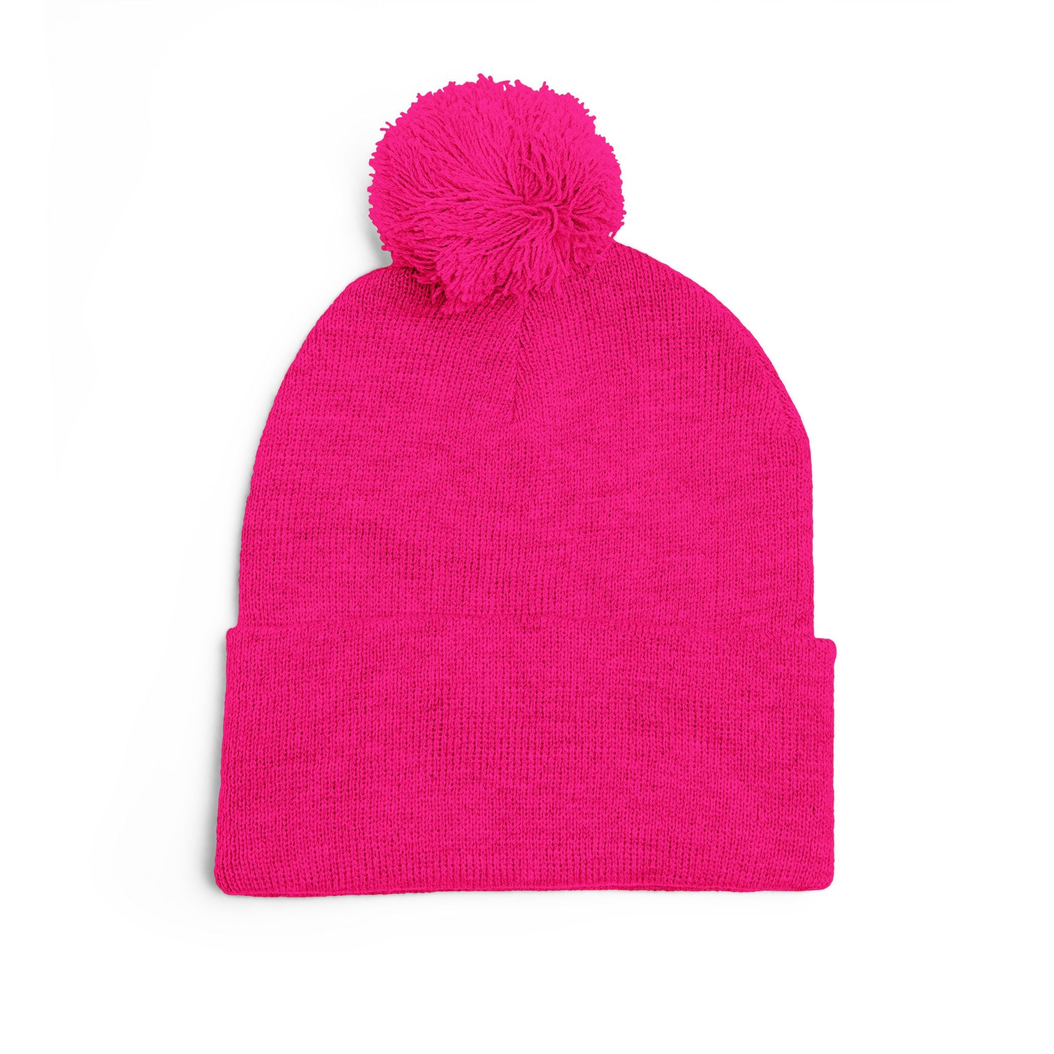 The Believer Embroidered Pom-Pom Knit Cap — 'I'm Queen' Crown Beanie