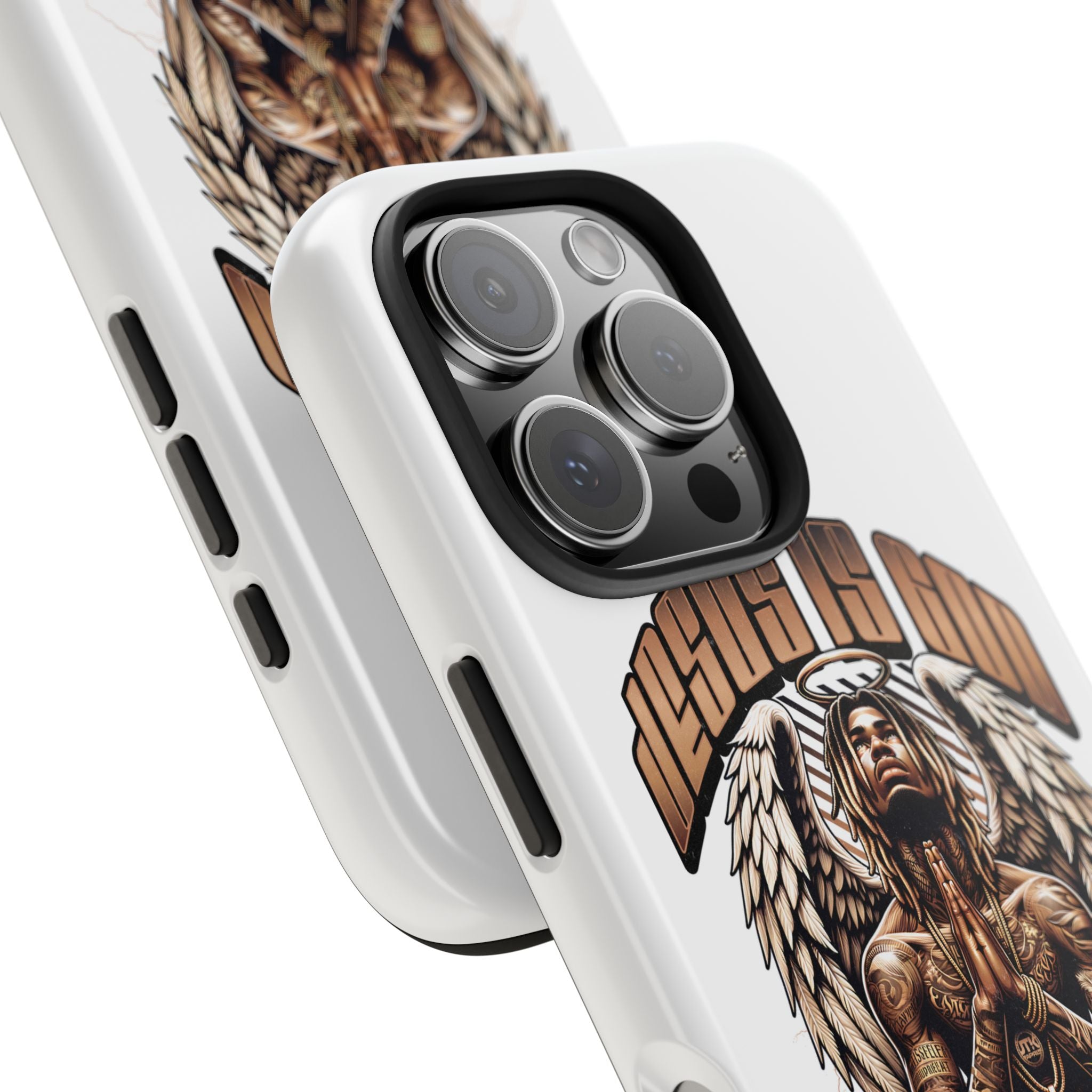 JESUS IS GOD Phone Case — Urban Winged Savior Design