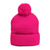 The Believer Embroidered Pom-Pom Knit Cap — 'I'm Queen' Crown Beanie