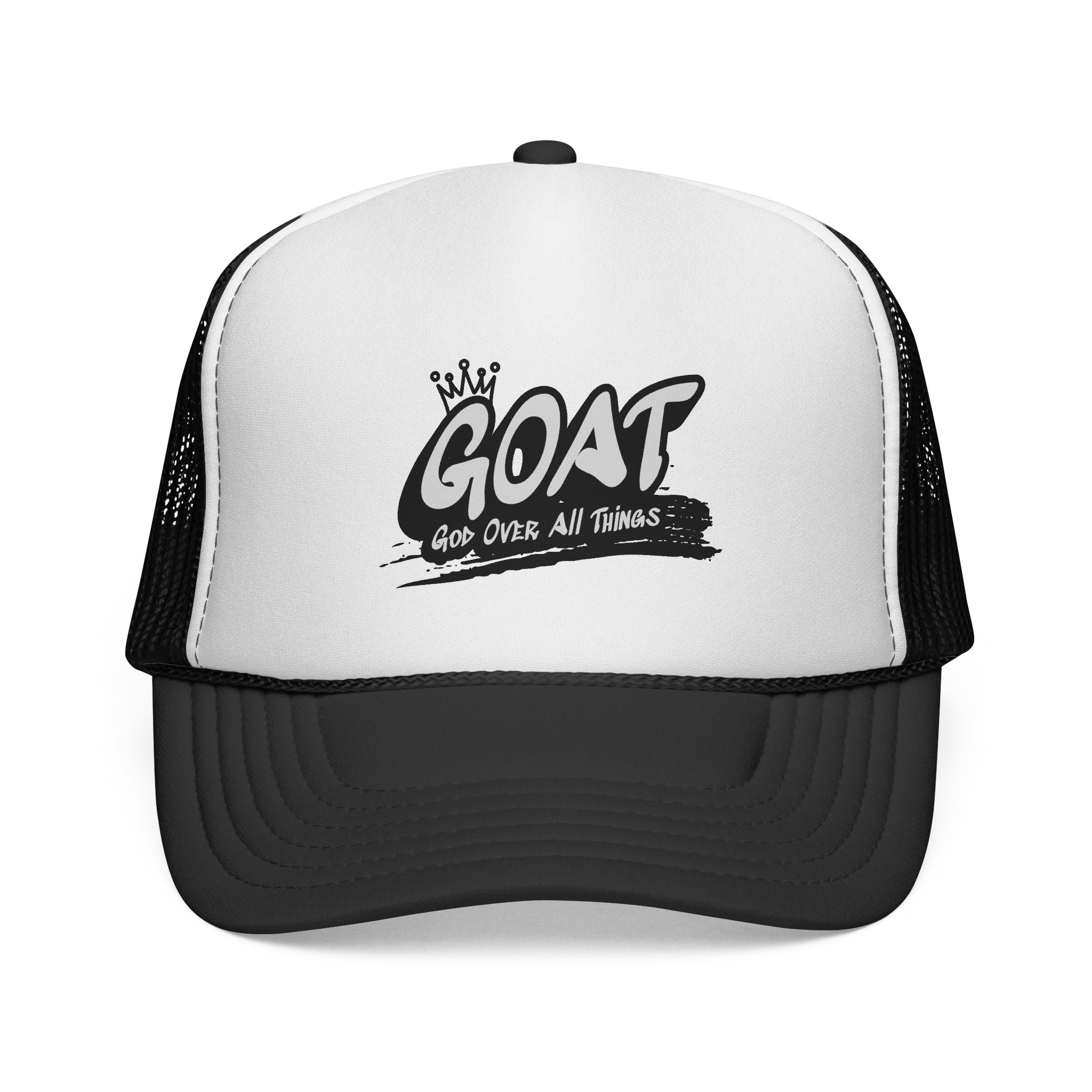 GOAT Trucker Cap – Crowned "God Over All Things" Mesh Hat