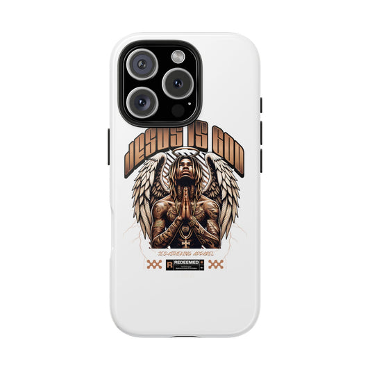 JESUS IS GOD Phone Case — Urban Winged Savior Design
