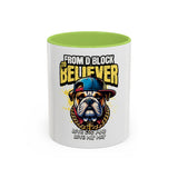 From D Block to Believer Coffee Mug – 'Love God and Love Hip Hop' Accent Mug
