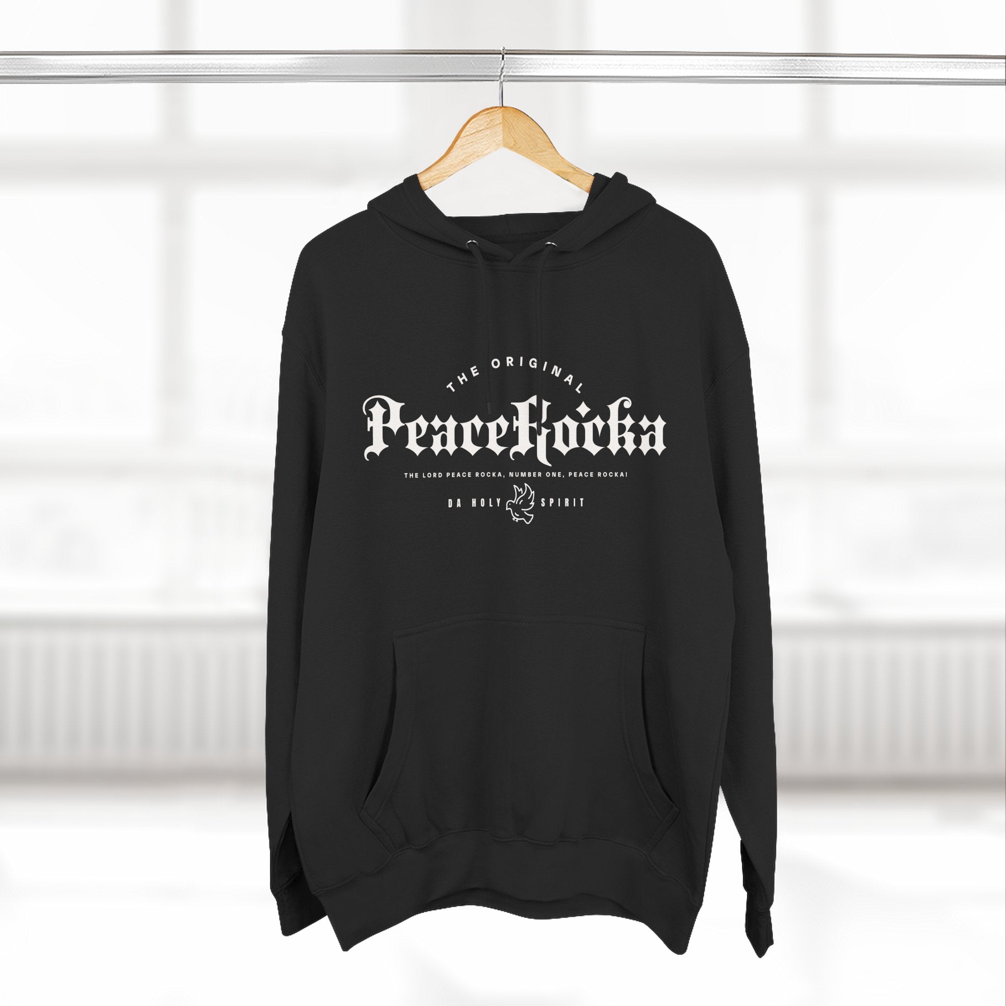Peace Rocka-Panel Fleece Hoodie — Classic Cozy Pullover