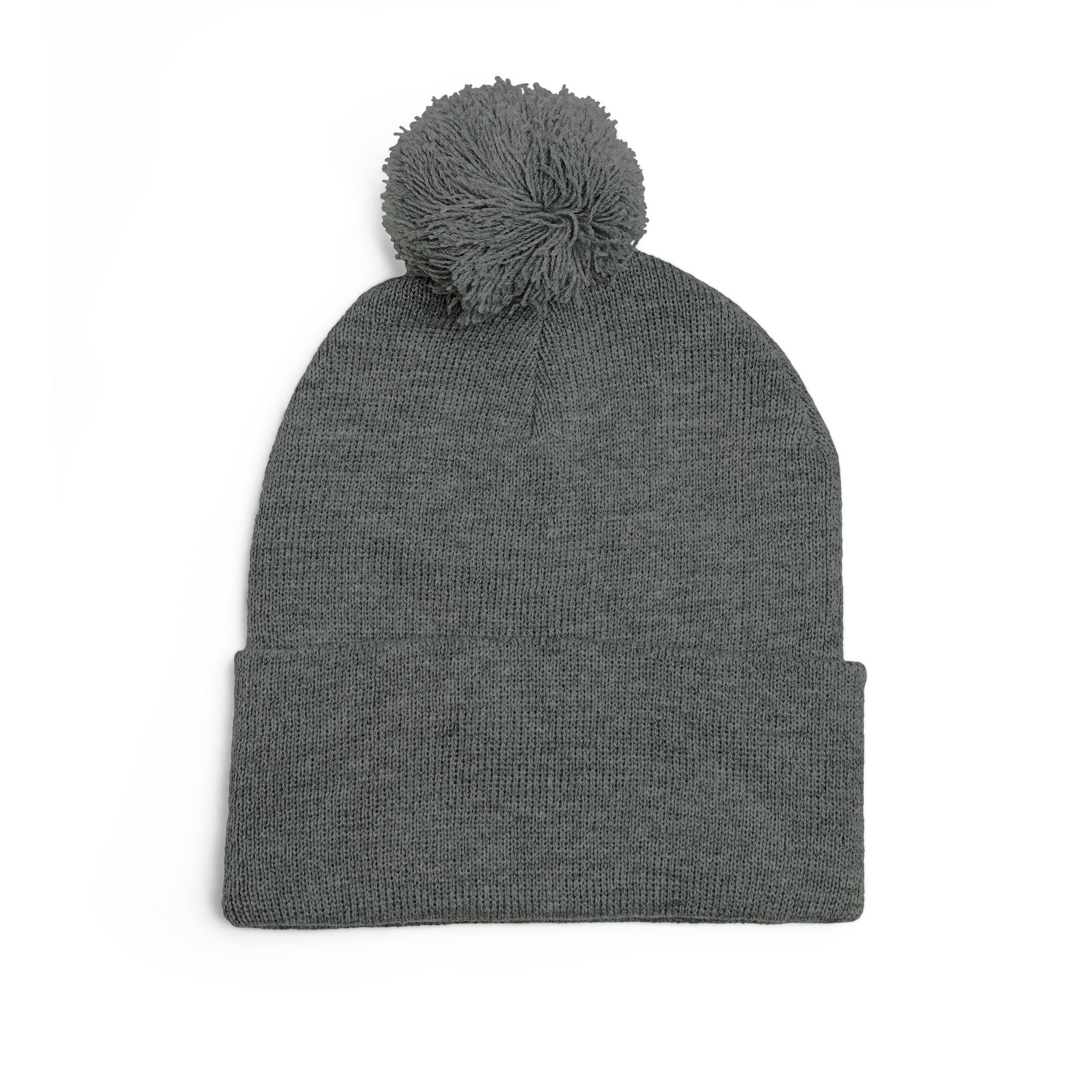 The Believer Embroidered Pom-Pom Knit Cap — 'I'm Queen' Crown Beanie