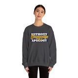 Crewneck Sweatshirt "Without Evangelize Apology" — Faith-Based Graphic Pullover