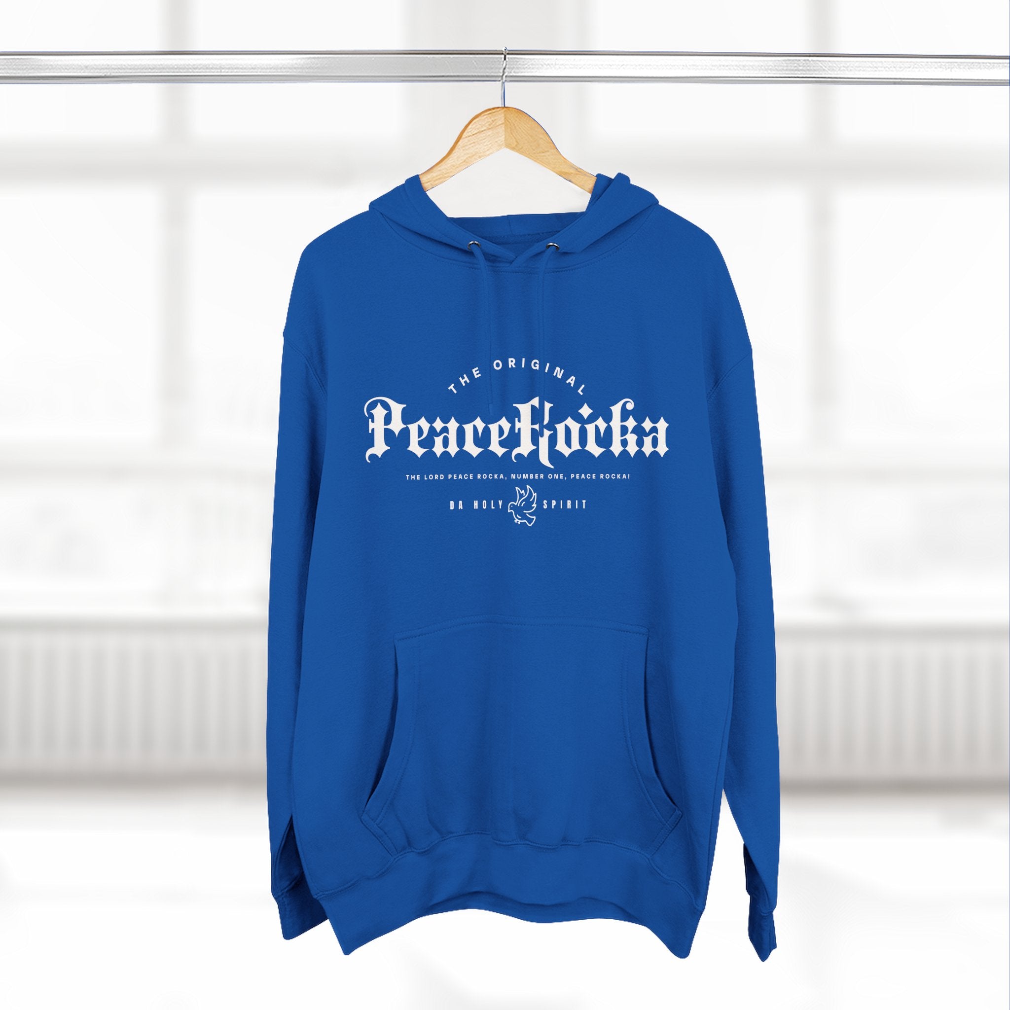 Peace Rocka-Panel Fleece Hoodie — Classic Cozy Pullover