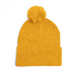 The Believer Embroidered Pom-Pom Knit Cap — 'I'm Queen' Crown Beanie