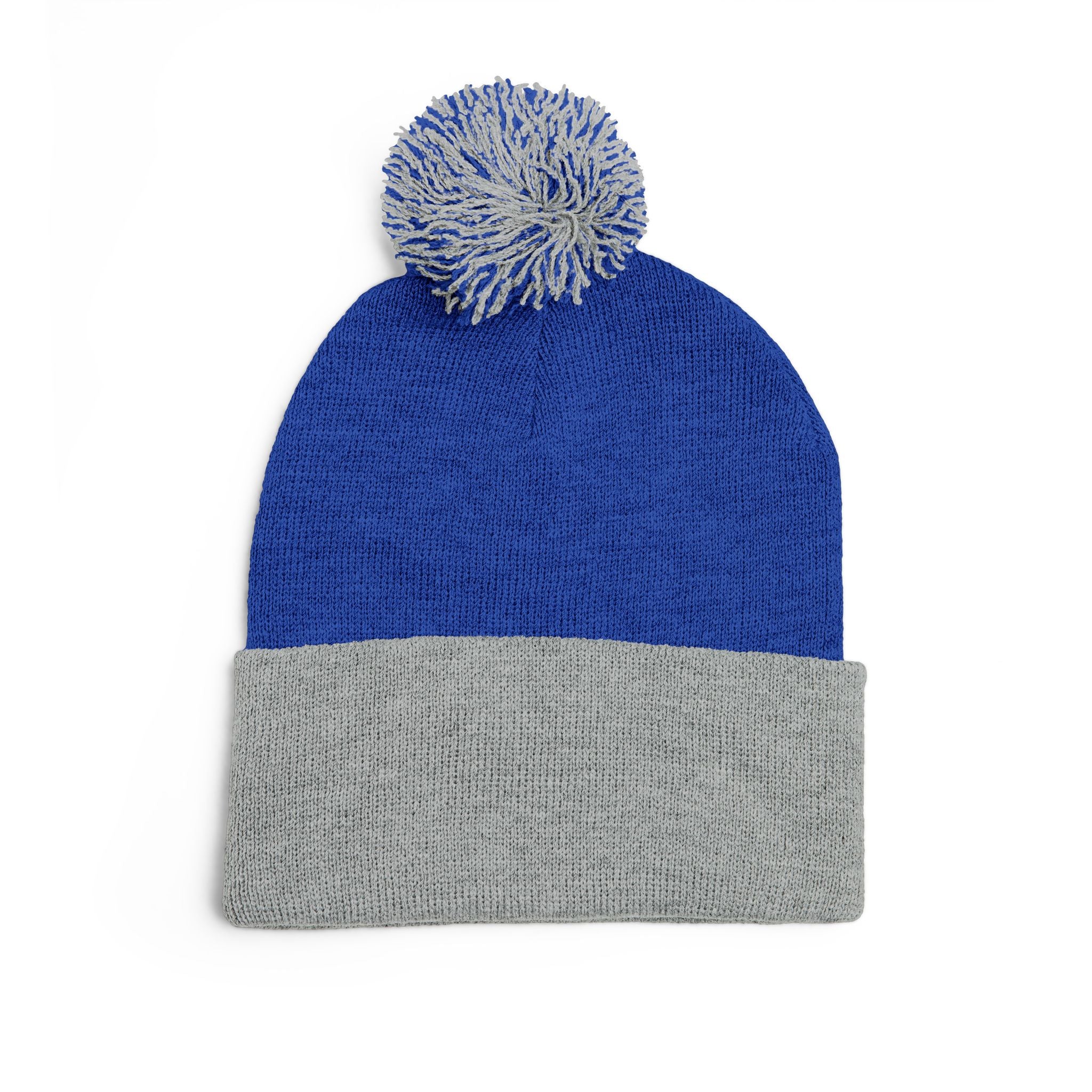 The Believer Embroidered Pom-Pom Knit Cap — 'I'm Queen' Crown Beanie