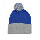 The Believer Embroidered Pom-Pom Knit Cap — 'I'm Queen' Crown Beanie