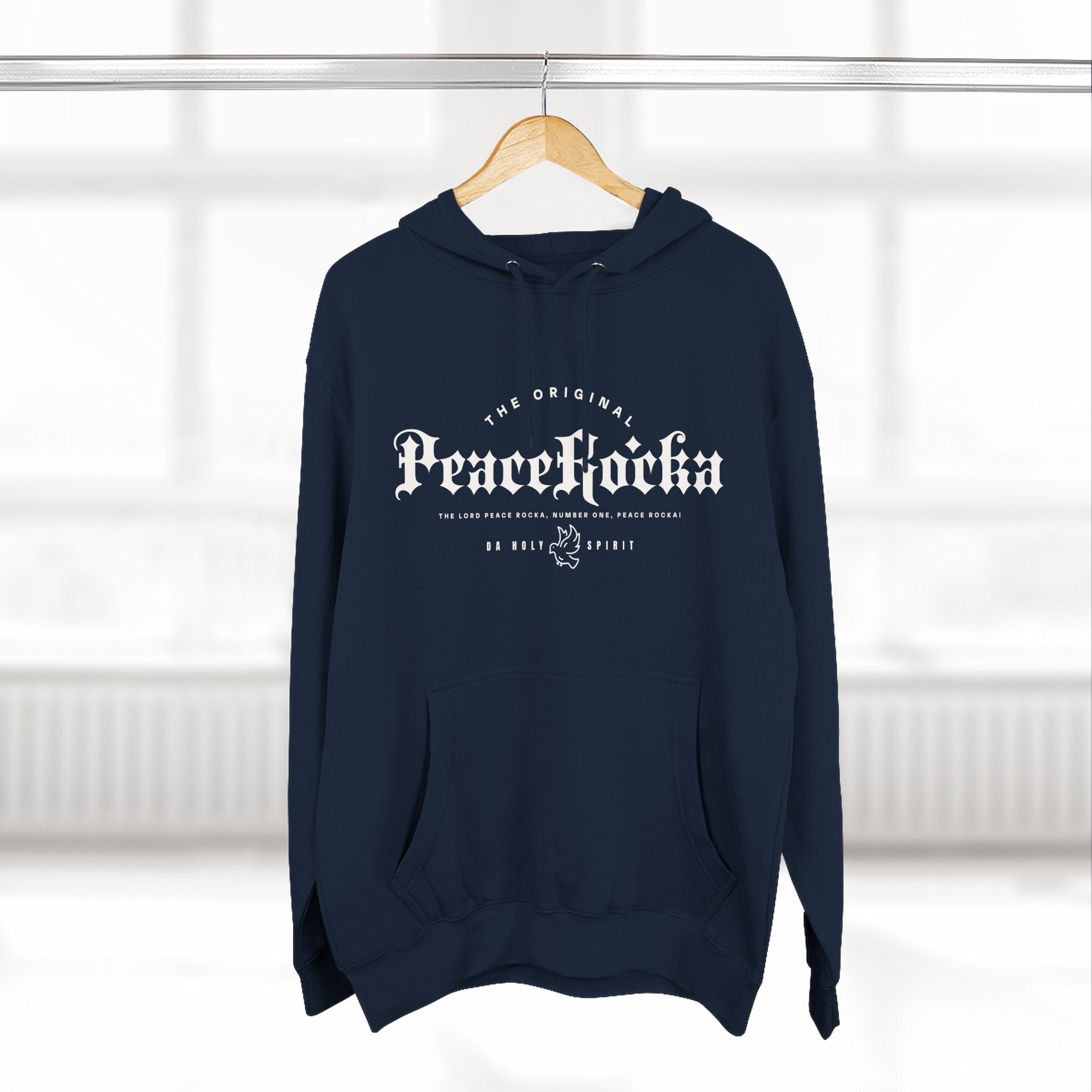 Peace Rocka-Panel Fleece Hoodie — Classic Cozy Pullover