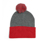 The Believer Embroidered Pom-Pom Knit Cap — 'I'm Queen' Crown Beanie