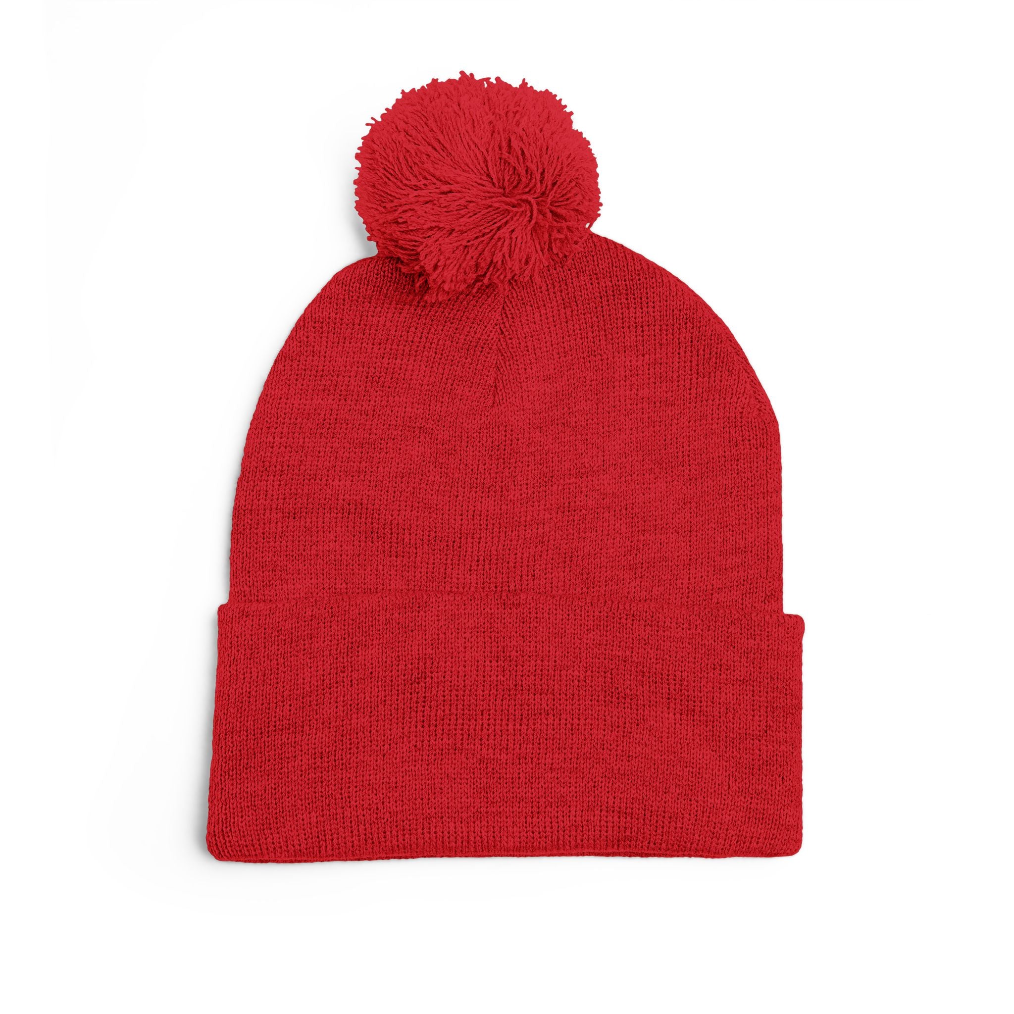 The Believer Embroidered Pom-Pom Knit Cap — 'I'm Queen' Crown Beanie