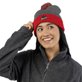 The Believer Embroidered Pom-Pom Knit Cap — 'I'm Queen' Crown Beanie