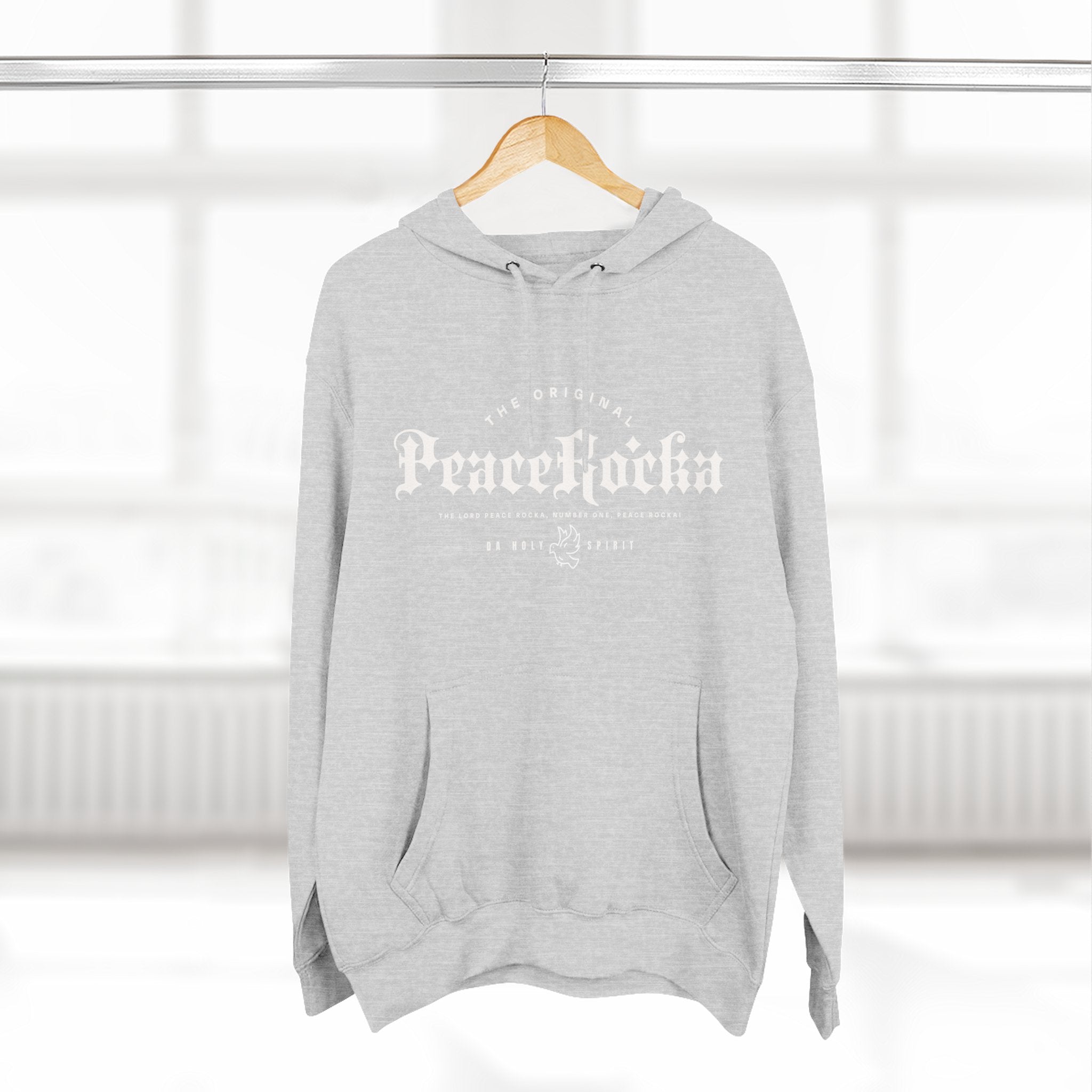 Peace Rocka-Panel Fleece Hoodie — Classic Cozy Pullover