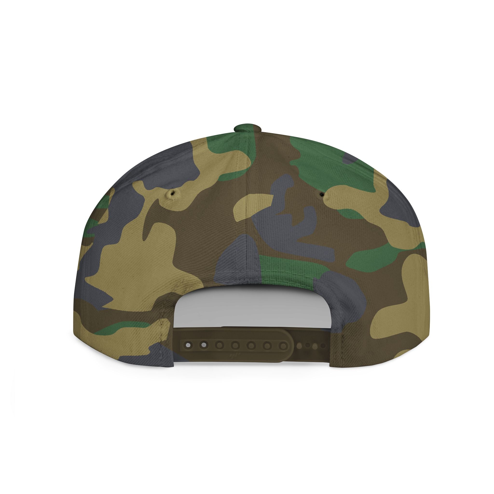 Flat Bill Snapback Hat – 'The Believer' Crown Logo Embroidered Cap