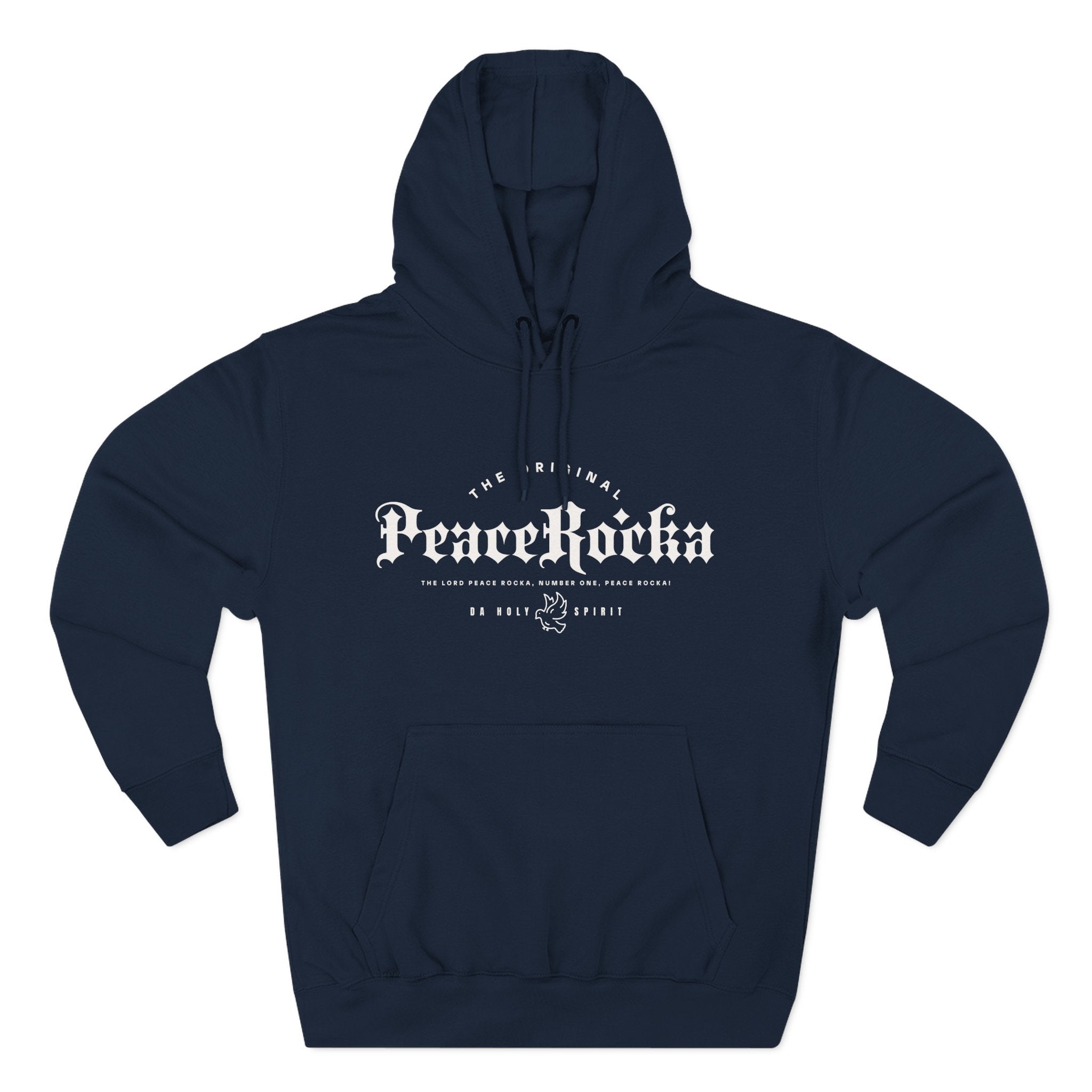 Peace Rocka-Panel Fleece Hoodie — Classic Cozy Pullover