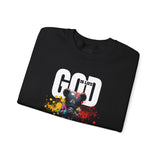 God Is Life - Painter Bear Crewneck Sweatshirt