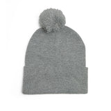 The Believer Embroidered Pom-Pom Knit Cap — 'I'm Queen' Crown Beanie