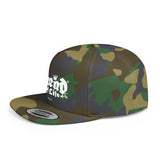 Flat Bill Snapback Hat – 'The Believer' Crown Logo Embroidered Cap