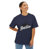 The Believer Crown Tee — Graphic Oversized Boxy T-Shirt