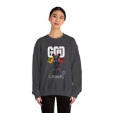 God Is Life - Painter Bear Crewneck Sweatshirt