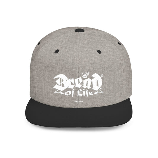 Flat Bill Snapback Hat – 'The Believer' Crown Logo Embroidered Cap