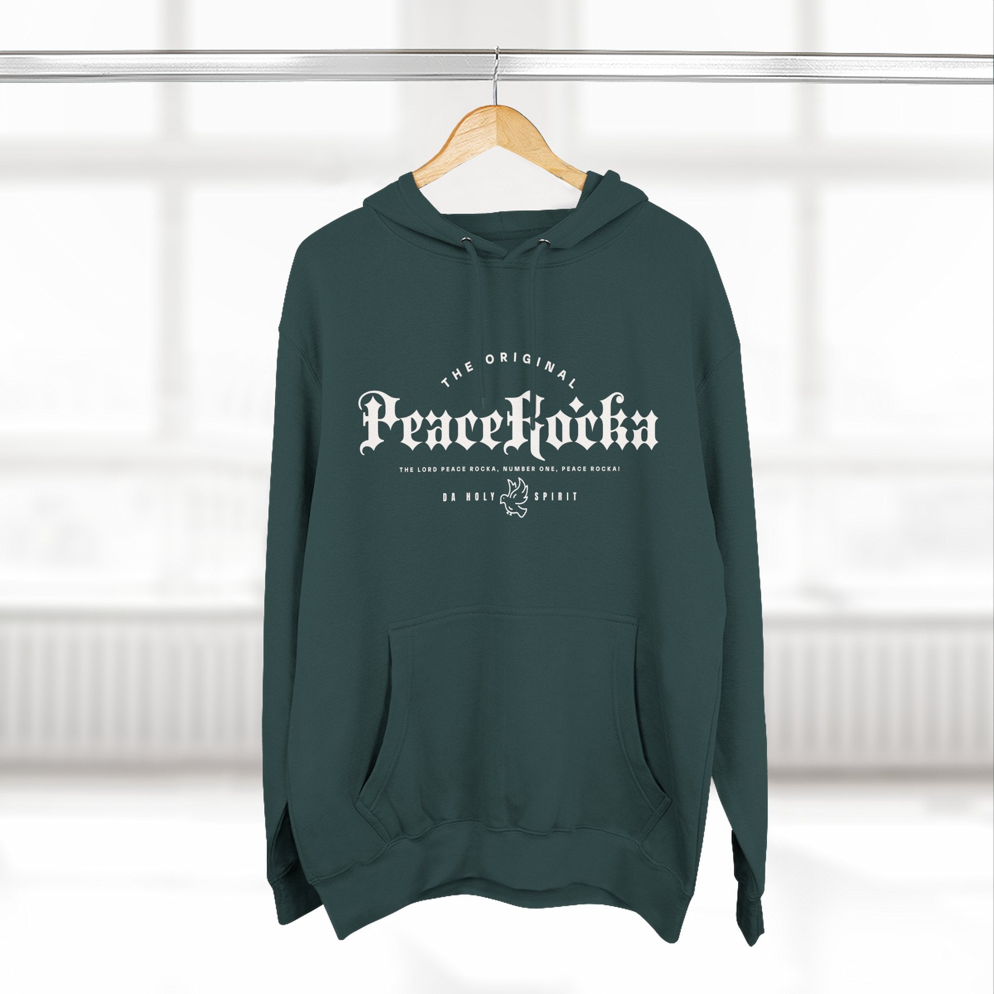 Peace Rocka-Panel Fleece Hoodie — Classic Cozy Pullover