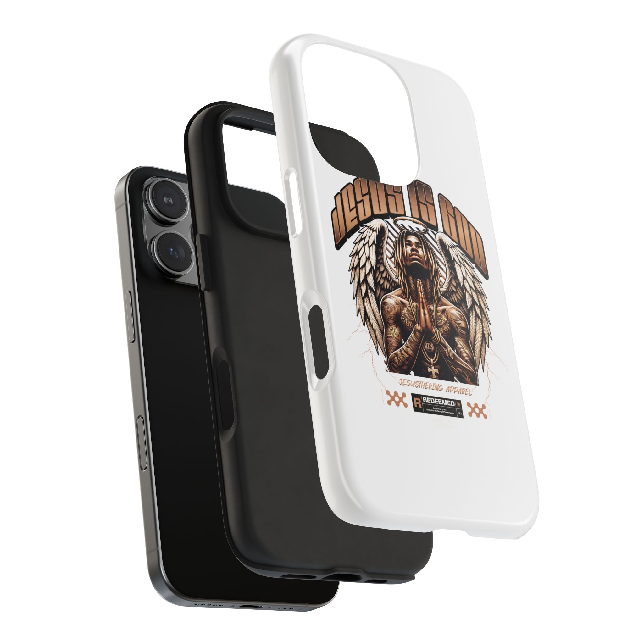 JESUS IS GOD Phone Case — Urban Winged Savior Design