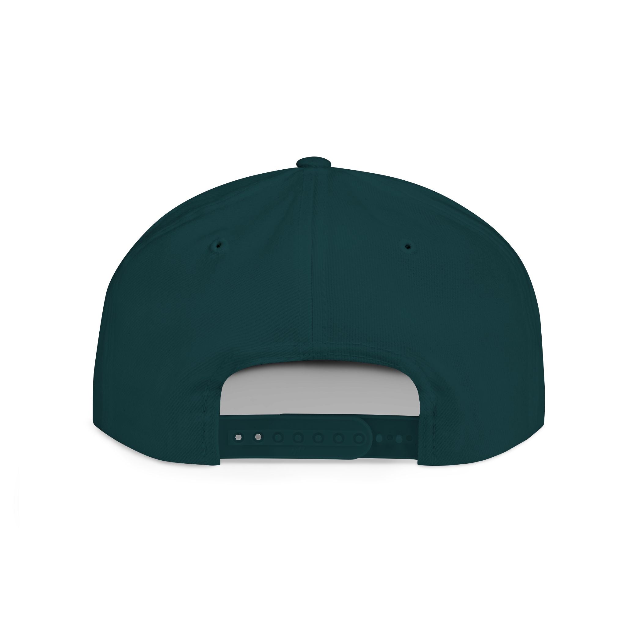 Flat Bill Snapback Hat – 'The Believer' Crown Logo Embroidered Cap