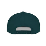 Flat Bill Snapback Hat – 'The Believer' Crown Logo Embroidered Cap