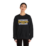 Crewneck Sweatshirt "Without Evangelize Apology" — Faith-Based Graphic Pullover