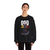 God Is Life - Painter Bear Crewneck Sweatshirt