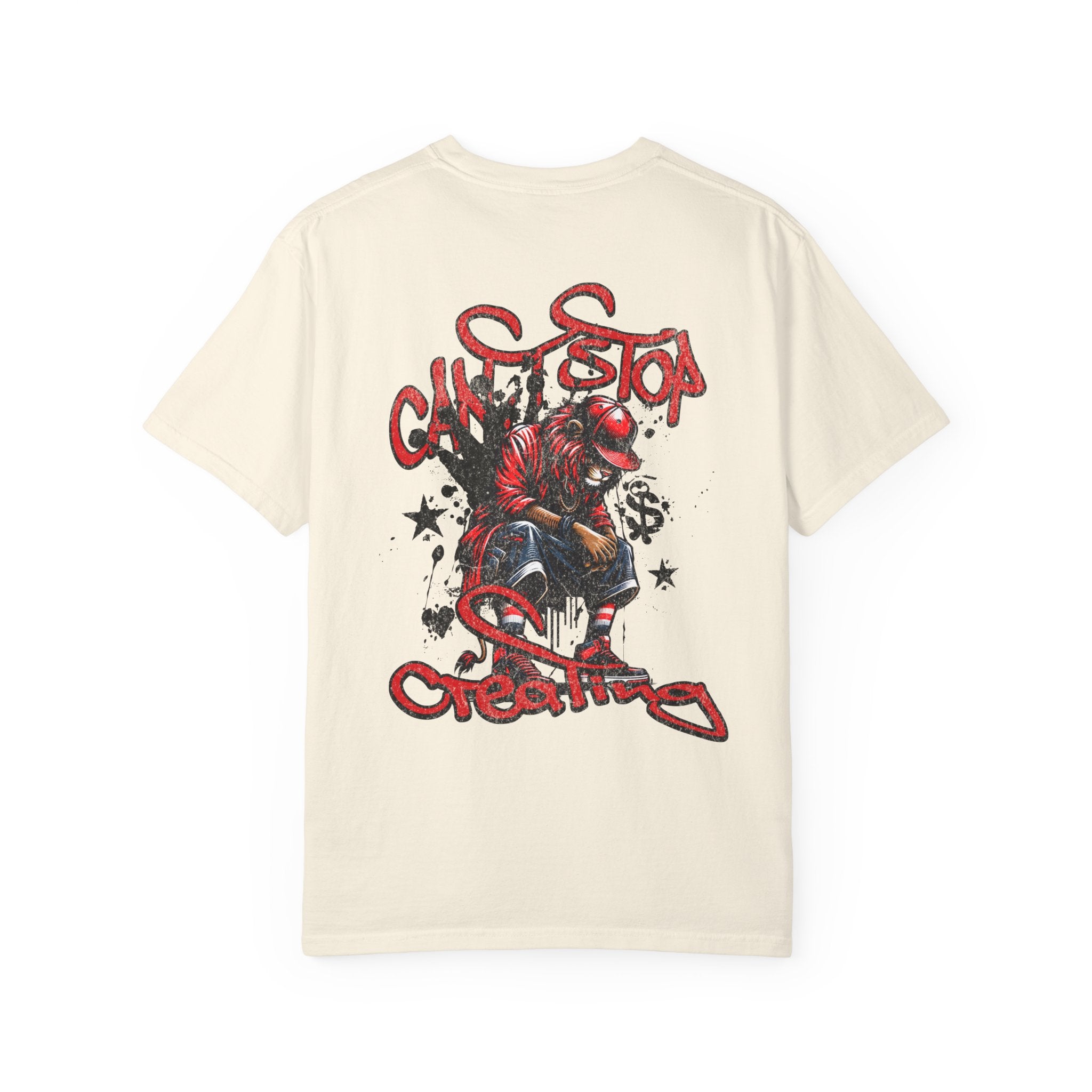 Born Creative Graphic T-Shirt — "Can't Stop Creating" Back