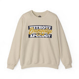 Crewneck Sweatshirt "Without Evangelize Apology" — Faith-Based Graphic Pullover
