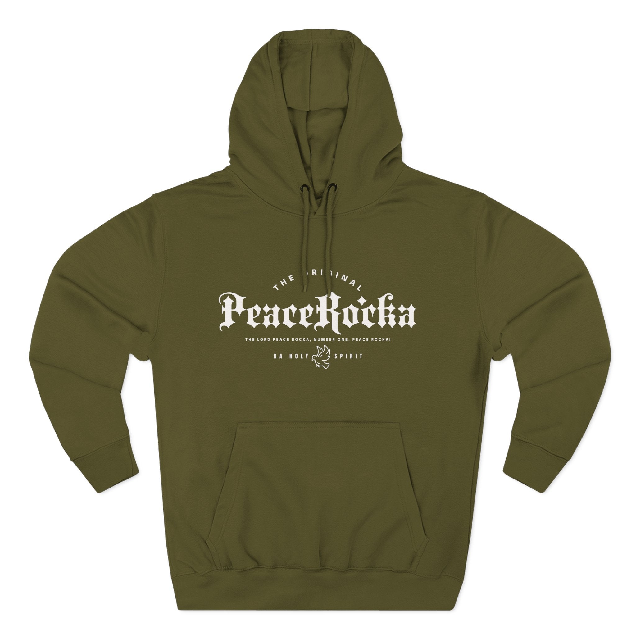 Peace Rocka-Panel Fleece Hoodie — Classic Cozy Pullover