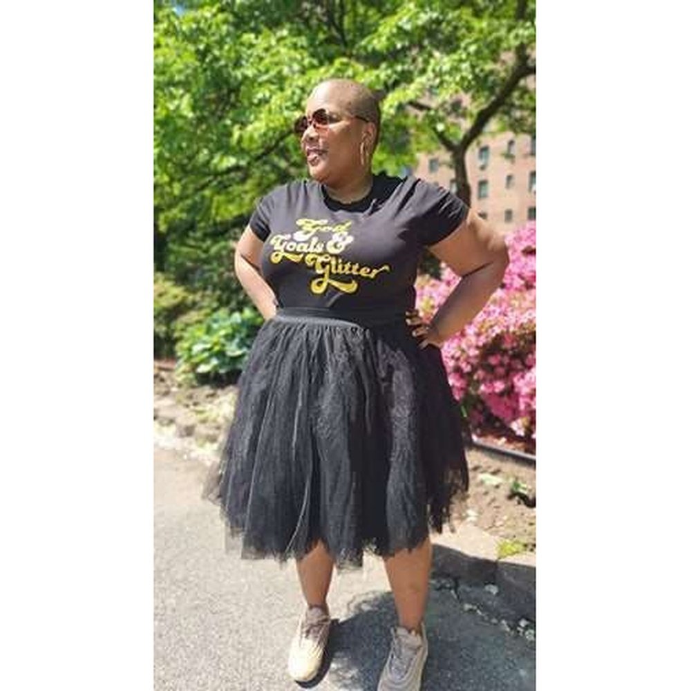 God, Goals & Glitter Tee Shirt v1