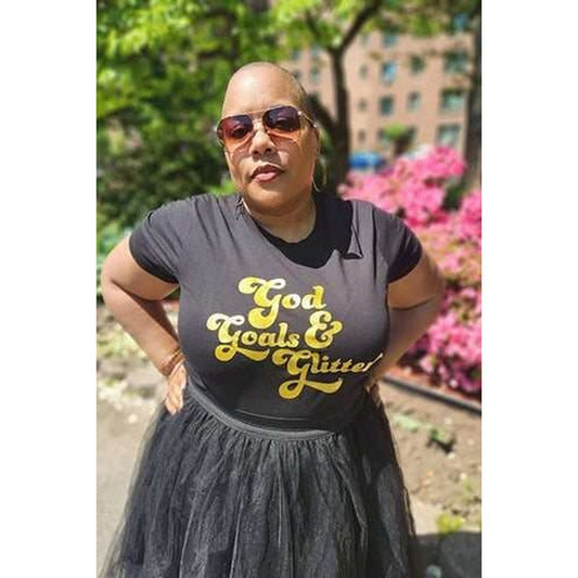 God, Goals & Glitter Tee Shirt V3