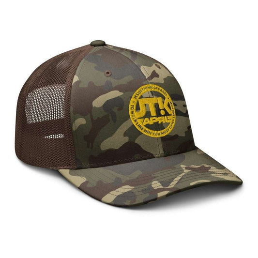 JTK Jesus Think Gold Camouflage trucker hat