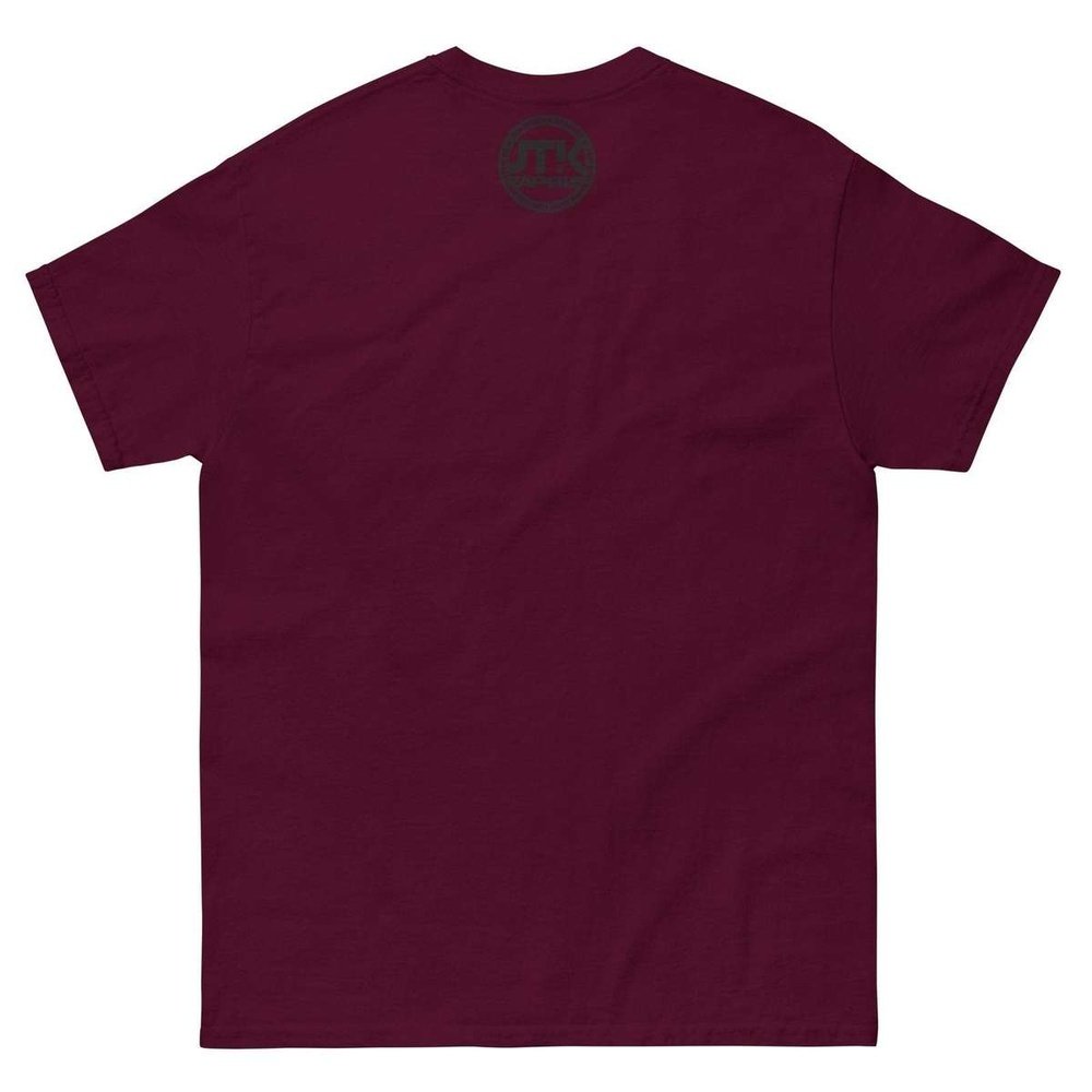 Born Famous "Imported" Men's Classic Maroon Back Tee