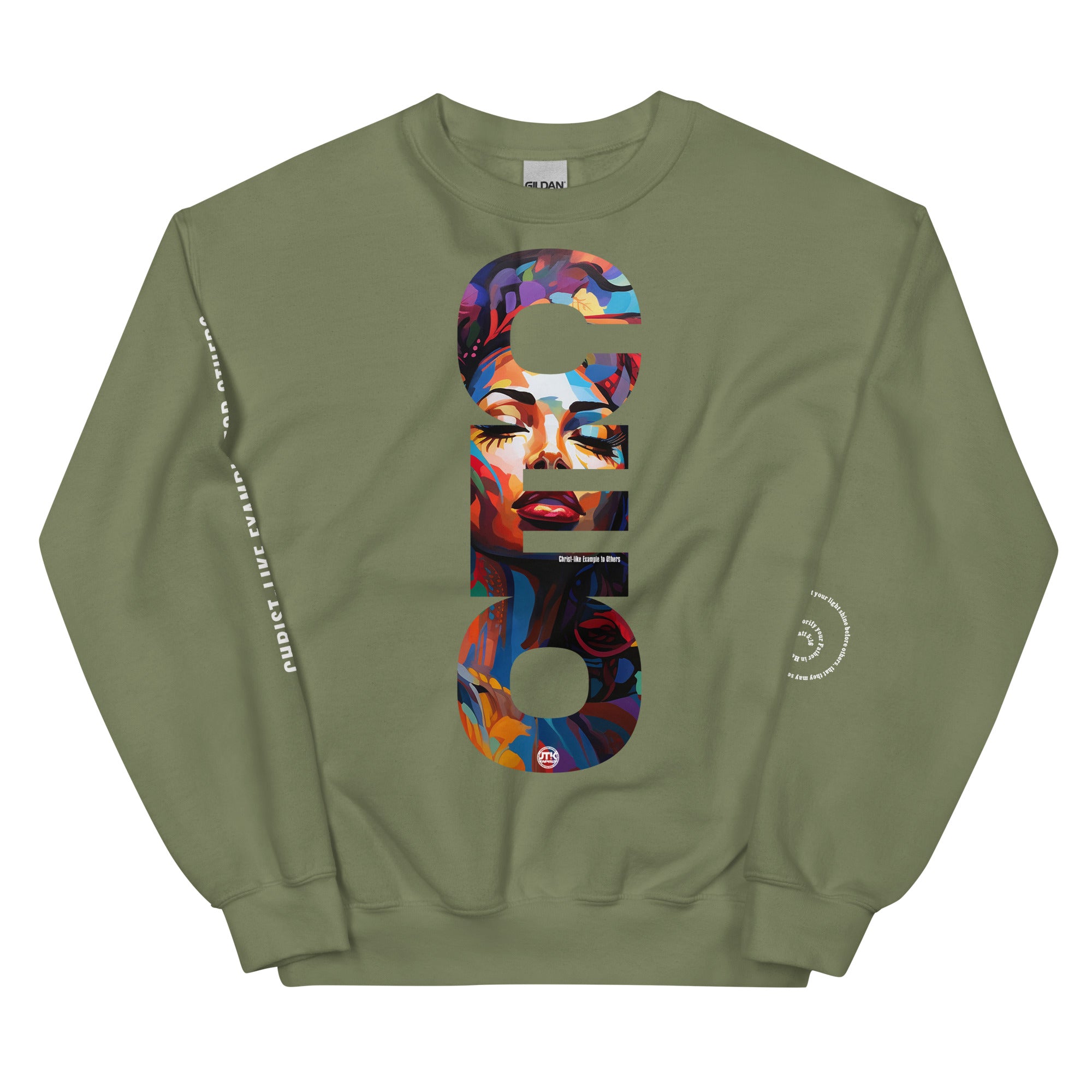 CEO "Eve" Military Green Unisex Sweatshirt